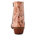 thumbnail image 6 of LIBERTYZENO Mens Genuine Leather Ankle Boots Side Zipper Mens Dress Boots, Peach Snake Print, 6 of 8