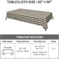 thumbnail image 2 of Rectangle Tablecloth 60x102 Inch, Beige Buffalo Check Plaid Rectangular Table Cloths Water Resistant Spill Proof Table Cloth Cover Dining Table Cover for Party, Wedding, Cocktail, Banquet, Festival, 2 of 8