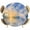 Blue, variant on Round Table Cover 55-60 Inch Summer Beach Egret Waterproof Reusable Table Cloth Round Fitted Vinyl Tablecloth with Elastic Edged for Parties Outdoors, Coastal Wetland Reeds Sky Cloud Blue