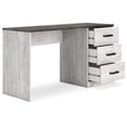 thumbnail image 4 of Signature Design by Ashley Shawburn 54" Farmhouse Home Office Desk, White/Charcoal Gray, 4 of 9