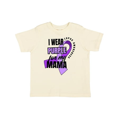 

Inktastic I Wear Purple for My Mama Lupus Awareness Gift Toddler Boy or Toddler Girl T-Shirt