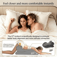 thumbnail image 3 of Memory Foam Intimacy Pillow, 27 Degree Ergonomic Incline Pillow for Multi-Position Support, Prone Reading and Leg Elevation, 3 of 8