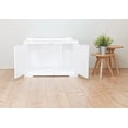 thumbnail image 4 of TRIXIE Furniture Style XL Cat Litter Box Enclosure, Hidden Cat Washroom, Side Table Pet Home, White, 4 of 8