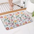 thumbnail image 4 of Colorful Daisy Flower Floral Pattern Bathroom Rugs Mat,Non Slip Microfiber Bathroom Rug,Rubber Backing,Soft Bathroom Mats for Bathroom Floor,Tub and Shower,17x27in(43x68cm), 4 of 5