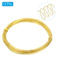 thumbnail image 3 of Uxcell Soft Brass Wire 2 Pcs 20 Gauge Diameter 32.8ft Length Craft Wire for Jewelry DIY Crafts Gold Tone, 3 of 6