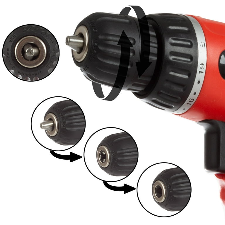 Stalwart 78PC 18V Cordless Drill Set with Bits, Sockets, and