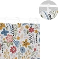 thumbnail image 5 of FREEAMG Cartoon Flowers Shower Curtain for Bathroom Modern Bathroom Decor Waterproof Washable Fabric Shower Curtains with 12 Hooks for Hotel Bathroom Bathtubs 60x72 Inch, 5 of 6