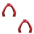 thumbnail image 2 of Minnieouse Guantes largos hasta el codo, accesorio de ropa para mujer, adorno de vestir para niñas, guante de fiesta de charol para mujer con Color sólido Rojo 2piezas Minnieouse CBP469226, 2 of 6