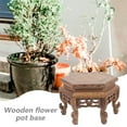 thumbnail image 5 of NUTEDOM Wooden Stool Plant Stand for Indoor Outdoor Garden, 5 of 7