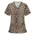 thumbnail image 1 of Pntutb Blusa de uniforme de trabajo con cuello en V y manga corta para mujer Pntutb Pntutb-1016, 1 of 3