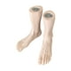 thumbnail image 4 of Pie de maniquí, exhibidor de pies, modelo, accesorio de escaparate, simulación realista, masculino marrón, 4 of 9
