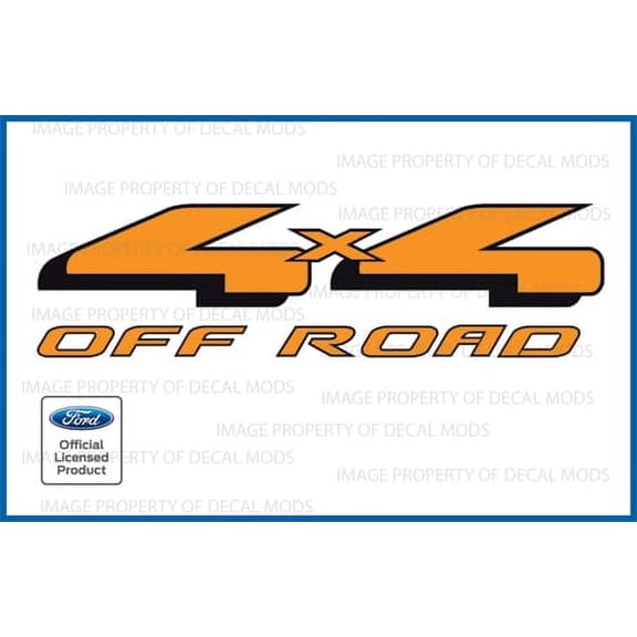 Decal Mods 4x4 Offroad Orange Decals Stickers for Ford F150 - FO (1997-2008)