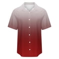 thumbnail image 5 of XFLWAM Womens Casual Short Sleeve Button Down Shirts Summer Cotton Solid Color Top Blouses with Pockets Wine Red L, 5 of 6