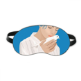 thumbnail image 1 of Blue Peace Girl Anti-war Pattern Sleep Eye Shield Soft Night Blindfold Shade Cover, 1 of 4