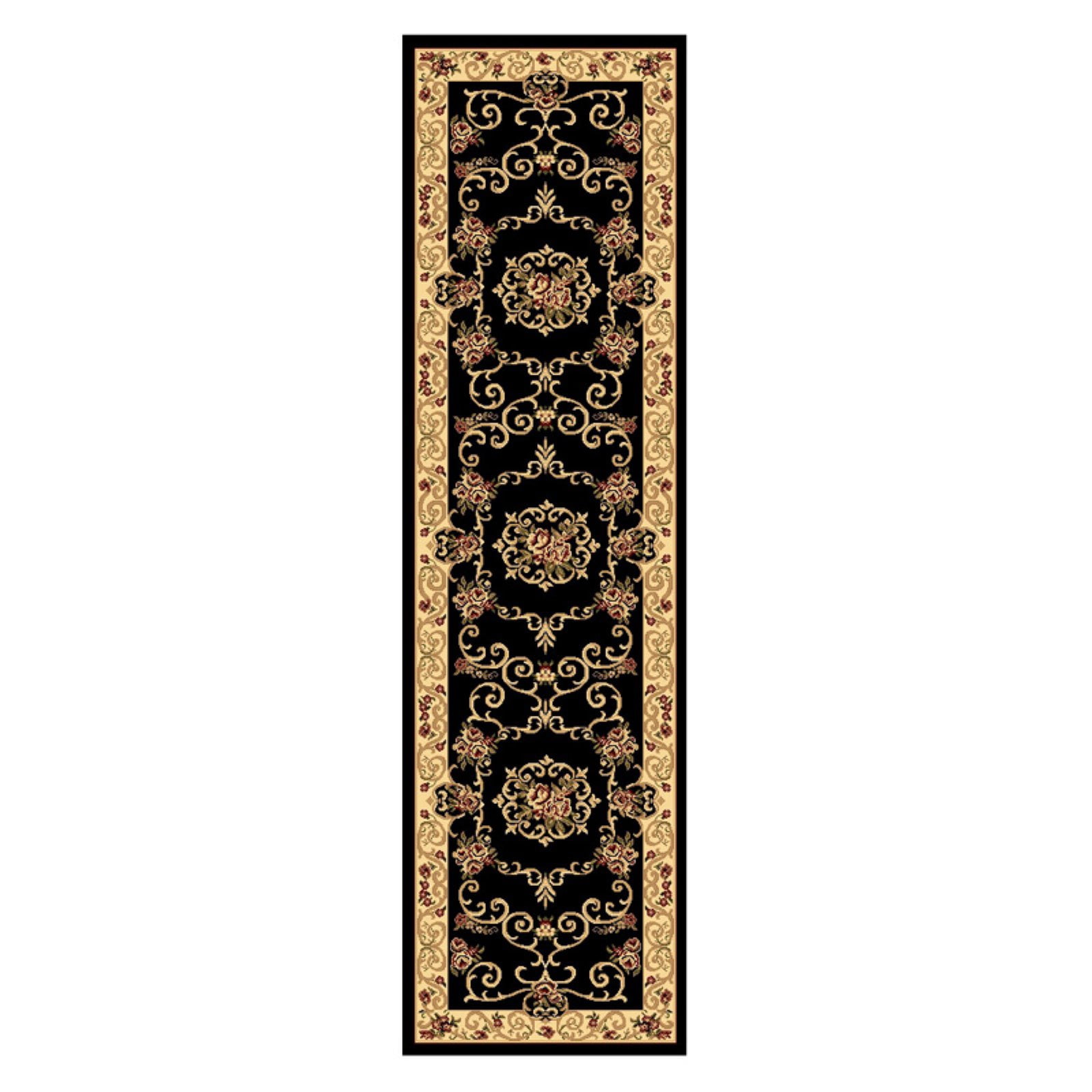 Rugs America Vista 207-OLI Souvanerie Olive Floral Traditional Green Area Rug, 3'11"x5'3"