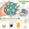 thumbnail image 2 of Yayeee 6 PCS Drink Coasters with Holder Set Woven Absorbent Round Tabletop Hot Pad, Small Daisy, 2 of 7