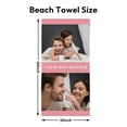thumbnail image 3 of Custom Photo Beach Towel, Family Photo Pool Towel, Bestie, Anniversary, Valentine's Day Gift, Summer Lovers Gift, Photo Gift for Friends, 3 of 5
