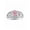 Pink Ice, variant on Rings for Women Sterling Silver Ring Filigree Heart Birthstone Ring 6X4MM Gemstone & Diamonds October Pink Ice Jewelry for Women Size 6
