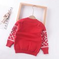 thumbnail image 4 of Toddler Boys Christmas Sweater Round Neck Knitted Sweatshirt Fall Winter Pullover Clothes Tops Size 2-3T, 4 of 8