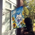 thumbnail image 3 of Samoyed in Sunflowers House Flag 28 in x 40 in, 3 of 7