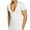 White, variant on Mens Deep V Neck T Shirt Stretch Muscle Gym Workout Tee Shirt Short Sleeve Slim Fit Low Cut Tank Tops