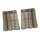 thumbnail image 5 of Cenefas de ventana opacas para cocina - Niveles de cortina con lengüeta trasera y bolsillo de barra opaca con aismiento térmico para Marrón 74x90cm perfecl Paneles de cortinas cortas, 5 of 8