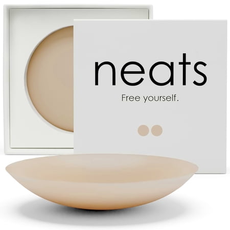NEATS Grippy Silicone Round Nipple Covers - 1 Pair (Caramel) - L/XL