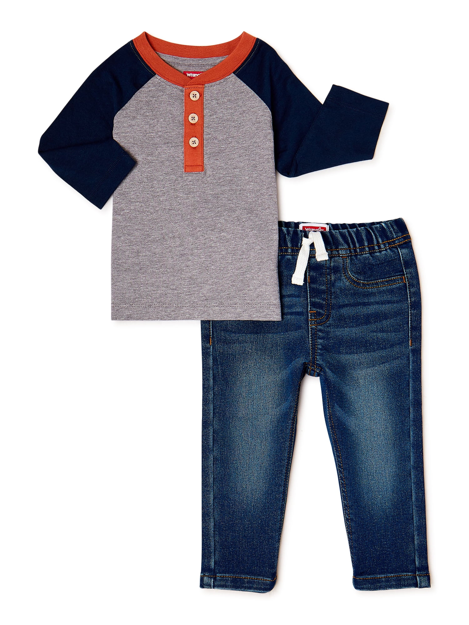 Wrangler Infant Boys Shirt and PantsToddler, 2Pack