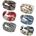 thumbnail image 2 of Wrapables Boho Vintage Floral Elastic Headbands for Sports, Yoga, Workouts, Facials (Set of 6), (Knotted) Harvest, 2 of 8