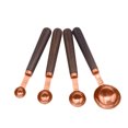 thumbnail image 4 of FONDOTIN Baking Measuring Spoons Set with Wooden Handles, 4 Pieces Assorted Colors for Kitchen Cooking, 4 of 8