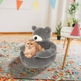 thumbnail image 4 of DAMAI Teddy Bear Dog Bed with Arms, Short Plush Cuddler Cat Sleeping Mat, 2026 New Cozy Fluffy Plush Cat Sofa Bed, Non-Slip Detachable Warm Cuddle Bed for Cats Dogs, 4 of 6