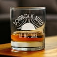 thumbnail image 2 of Bevvee Whiskey Rocks Glass 10.25 oz Bourbon Better Lake Gifts for Whiskey Enthusiasts Glassware & Drinkware, 2 of 4