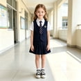thumbnail image 2 of XAOFW Back To School Outfits For Girls Short Sleeve Layered Shirt Skirts Kids Summer Fall Comfortable Clothes Sets, 2 of 4