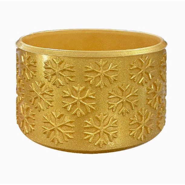 Funda protectora con diseño de copo de nieve, cubierta anticaída de silicona for taza Ice Ba, adecuada for varios tipos de tazas, cubiertas de silicona