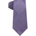 thumbnail image 1 of Kenneth Cole Mens Updated Glen Self-tied Necktie, Purple, One Size, 1 of 1