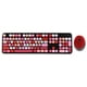thumbnail image 4 of Punk Keyboard Mouse Set Combo de Teclado y Mouse Retro Inalámbricos Teclado de Computadora Universal para Oficina/Juegos(Rojo) Ratón inalámbrico Higoodz Accesorios Electrónicos, 4 of 7
