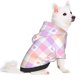 thumbnail image 2 of Fotbe Heart Buffalo Plaid Sudadera con Estampado para Perros Pequeños – Suéter con Capucha para Mascotas, Tela Suave de Forro Polar con Bolsillo-Small, 2 of 7