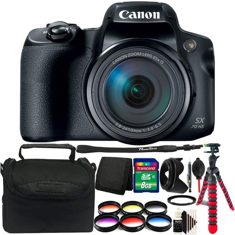 Canon Powershot SX70 HS 20.3MP 4K Digital Camera with Accessory Kit