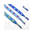 thumbnail image 2 of INSPIRE CHIC Flat Shoelaces Colored Star Patterned Printed Shoe Laces for Sneakers Boots Sport Shoes 1 Pair Black-White Star 140cm/55.1", 2 of 4