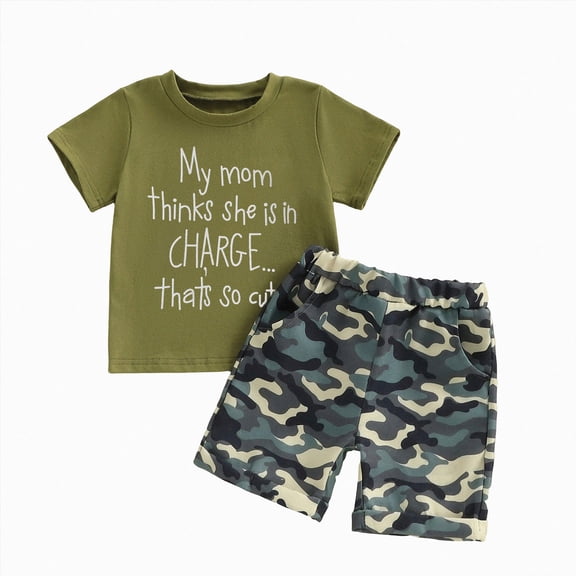 Toddler Boys Outfit Sets- Kids Summer Clothes 6-12 Months 12-24 Months 2t 3t 4t 5t 6t 7t Children Short Sleeve Casual Soft Cotton T Shirts And Shorts,Organiccotton 4-5 Years