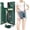 Green, variant on Crossbody Wallet Case for iPhone 14/13 with RFID Blocking Card Slot Holder, Magnetic Flip Folio Purse Case, PU Leather Zipper Handbag with Detachable Lanyard Strap 6.1 Inch 5G (Purple)