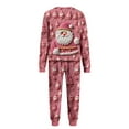 thumbnail image 6 of Family Christmas Pajamas Matching Set Ugly Christmas Sweater Crewneck Long Sleeve Knitted Santa Clause Sweater for Women Man Couples Pink Flannel, 6 of 6