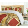 thumbnail image 5 of Ambesonne Rustic Duvet Cover Sets, Aged Doors Tuscan House, 2-Queen, Yellow Beige Red, 5 of 7