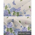 thumbnail image 6 of Country Floral Linen Curtain Valance for Bedroom/Bathroom/Kitchen/Office/Living/Dining Room Window,Botanical Spring Summer Pastoral Leaves Pocket Topper Drapes Decorative Cafe Drapery Panel 42"x18", 6 of 6