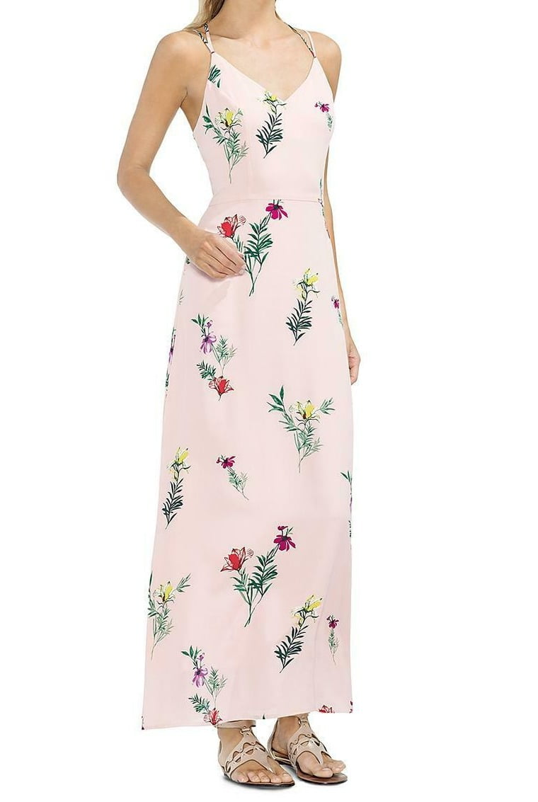 vince camuto green floral dress