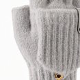 thumbnail image 6 of SAWOBUUN Kids Winter Convertible Flip Top Gloves Boys Girls Knit Half Finger Flip Mittens Warm Thermal Outdoor Cold Weather Gloves, 6 of 6