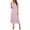 Pink, variant on ZQUUVOU Women's V Neck Tiered Midi Dress Short Sleeve Elastic Waist Ruffle Hem Casual Flowy Sundress Summer Beach Outfits Red