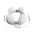 thumbnail image 3 of Press - to - Inflate Inflatable U - Shaped Neck Pillow, Portable Waterproof Travel Support Cushion, Firm Breathable Cozy PVC Material for Travel Office Rest,Gray, 3 of 6