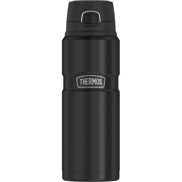 Thermos Vacuum Insulated Stainless Steel 24 oz Beverage Bottle, Black