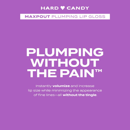 Hard Candy, Max Pout Gentle Plumping Lip Gloss, Volumizing Serum, 3.7ml.